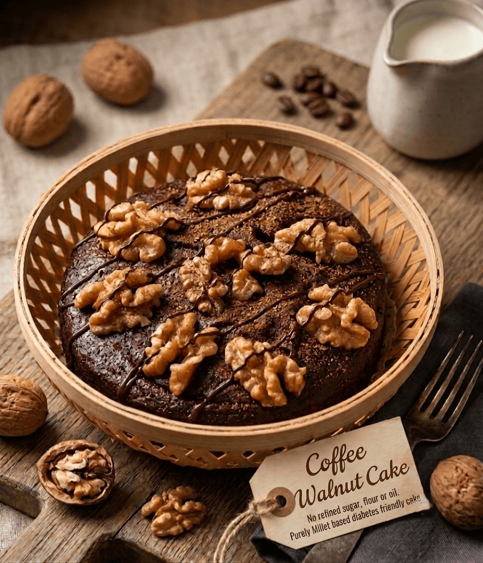 Dates Coffee Walnut Cake